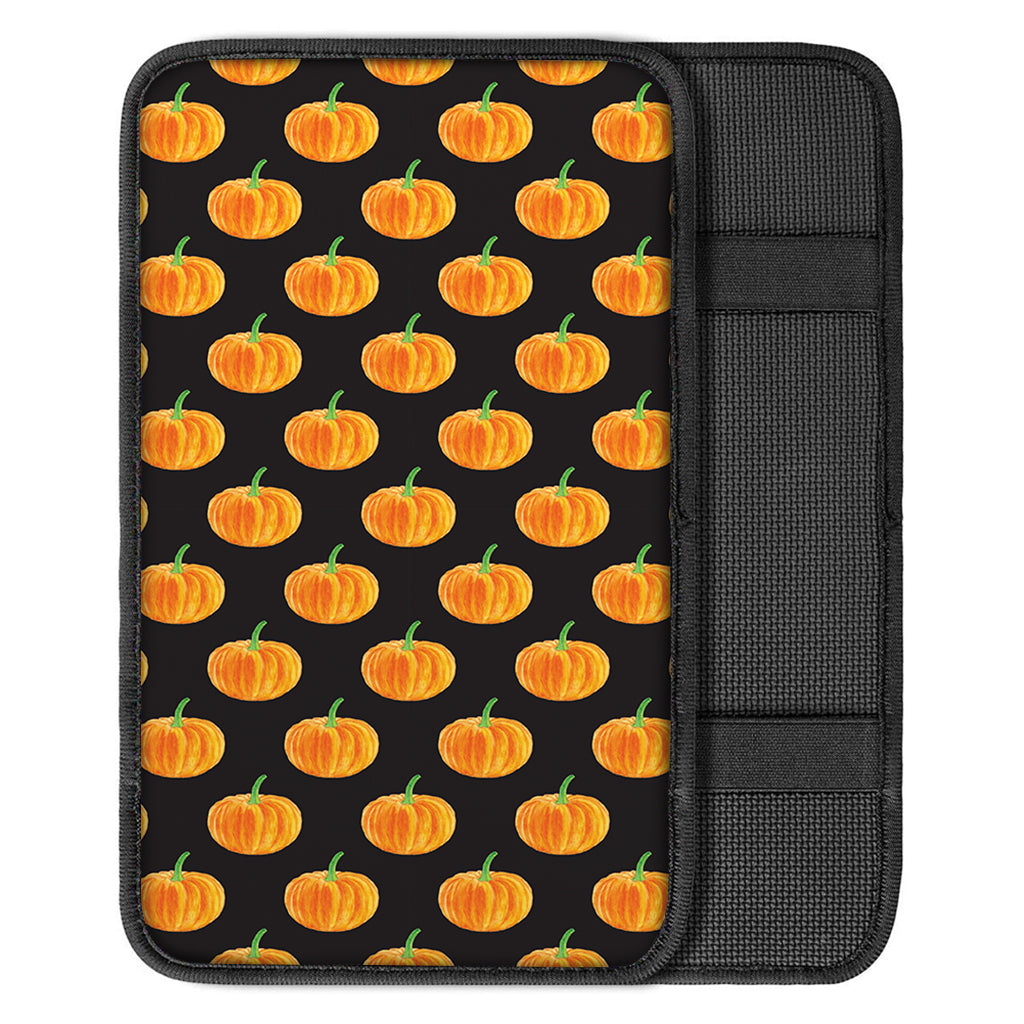 Watercolor Pumpkin Pattern Print Car Center Console Cover
