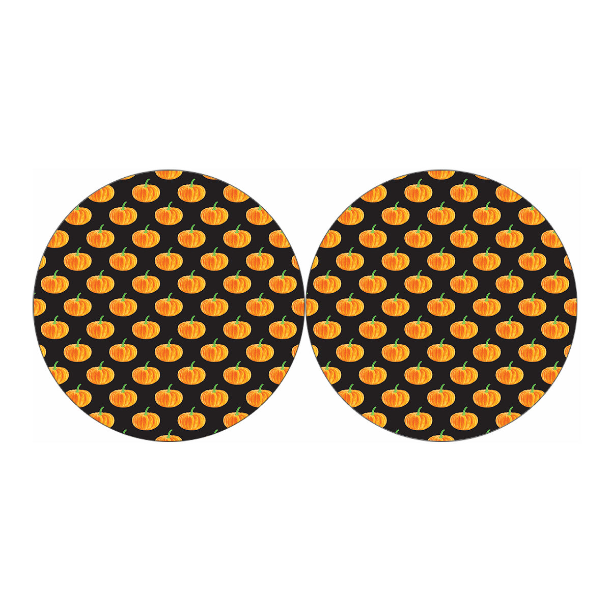 Watercolor Pumpkin Pattern Print Car Coasters
