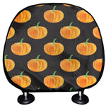 Watercolor Pumpkin Pattern Print Car Headrest Covers