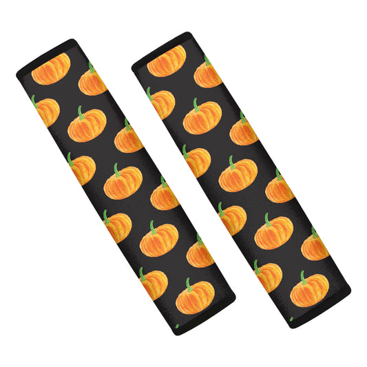 Watercolor Pumpkin Pattern Print Car Seat Belt Covers
