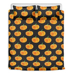 Watercolor Pumpkin Pattern Print Duvet Cover Bedding Set