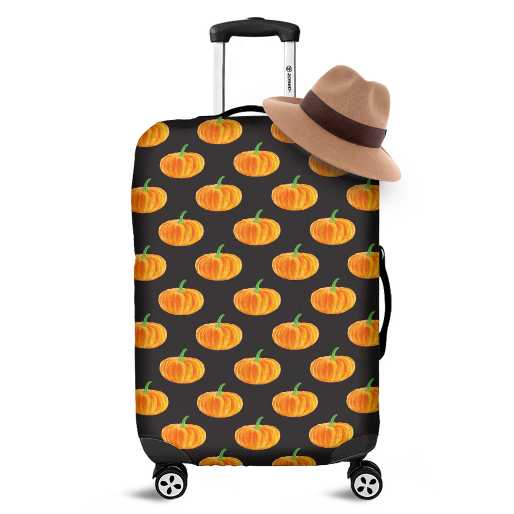 Watercolor Pumpkin Pattern Print Luggage Cover