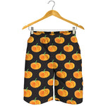 Watercolor Pumpkin Pattern Print Men's Shorts