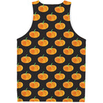 Watercolor Pumpkin Pattern Print Men's Tank Top