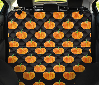 Watercolor Pumpkin Pattern Print Pet Car Back Seat Cover