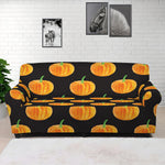 Watercolor Pumpkin Pattern Print Sofa Cover