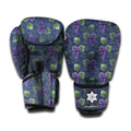 Watercolor Purple Grapes Pattern Print Boxing Gloves