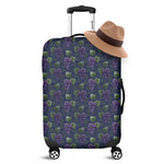 Watercolor Purple Grapes Pattern Print Luggage Cover