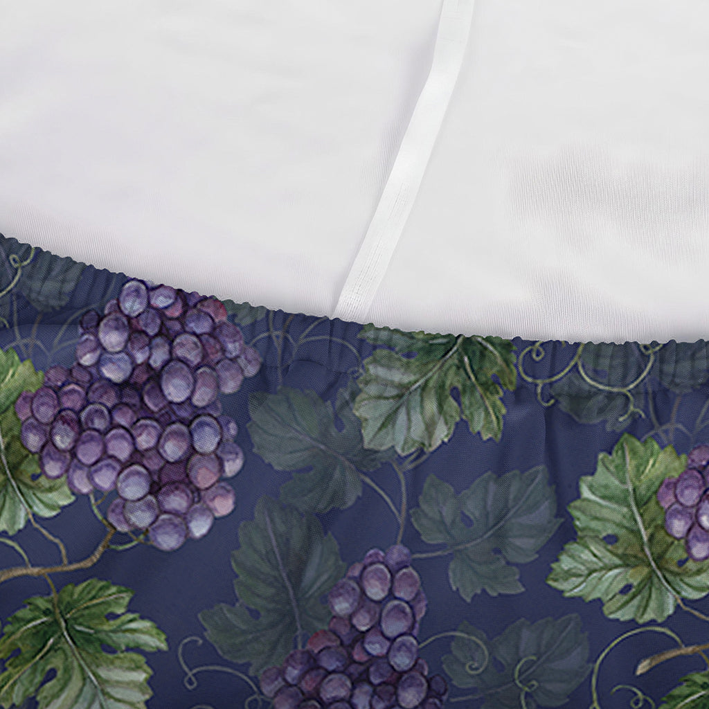 Watercolor Purple Grapes Pattern Print Sofa Cover