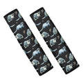 Watercolor Raccoon Pattern Print Car Seat Belt Covers