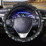 Watercolor Raccoon Pattern Print Car Steering Wheel Cover