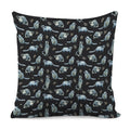 Watercolor Raccoon Pattern Print Pillow Cover