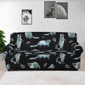 Watercolor Raccoon Pattern Print Sofa Cover
