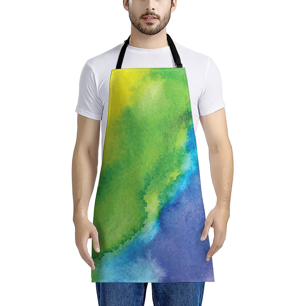 Watercolor Rainbow LGBT Pride Print Apron
