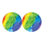 Watercolor Rainbow LGBT Pride Print Car Coasters