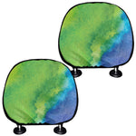 Watercolor Rainbow LGBT Pride Print Car Headrest Covers