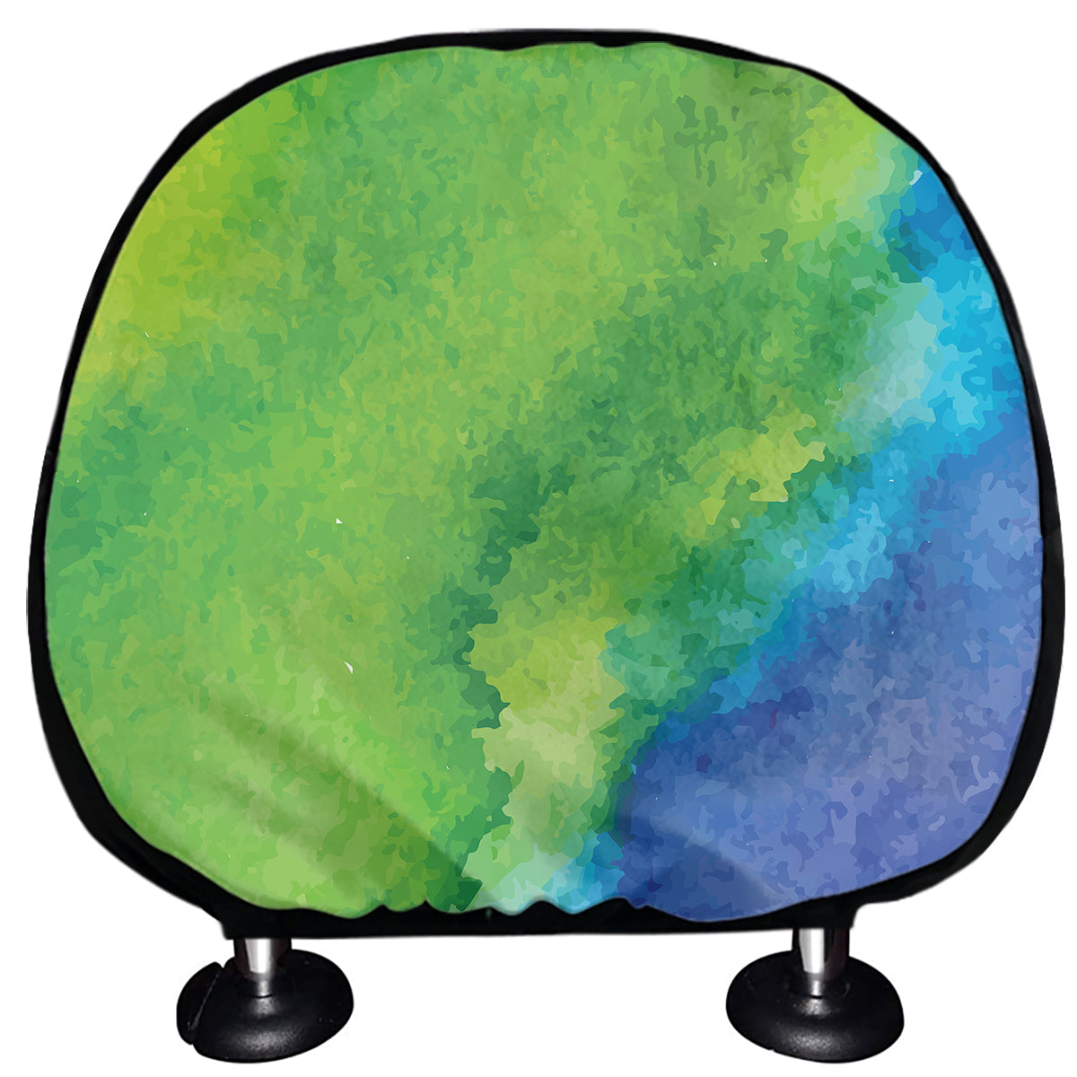 Watercolor Rainbow LGBT Pride Print Car Headrest Covers