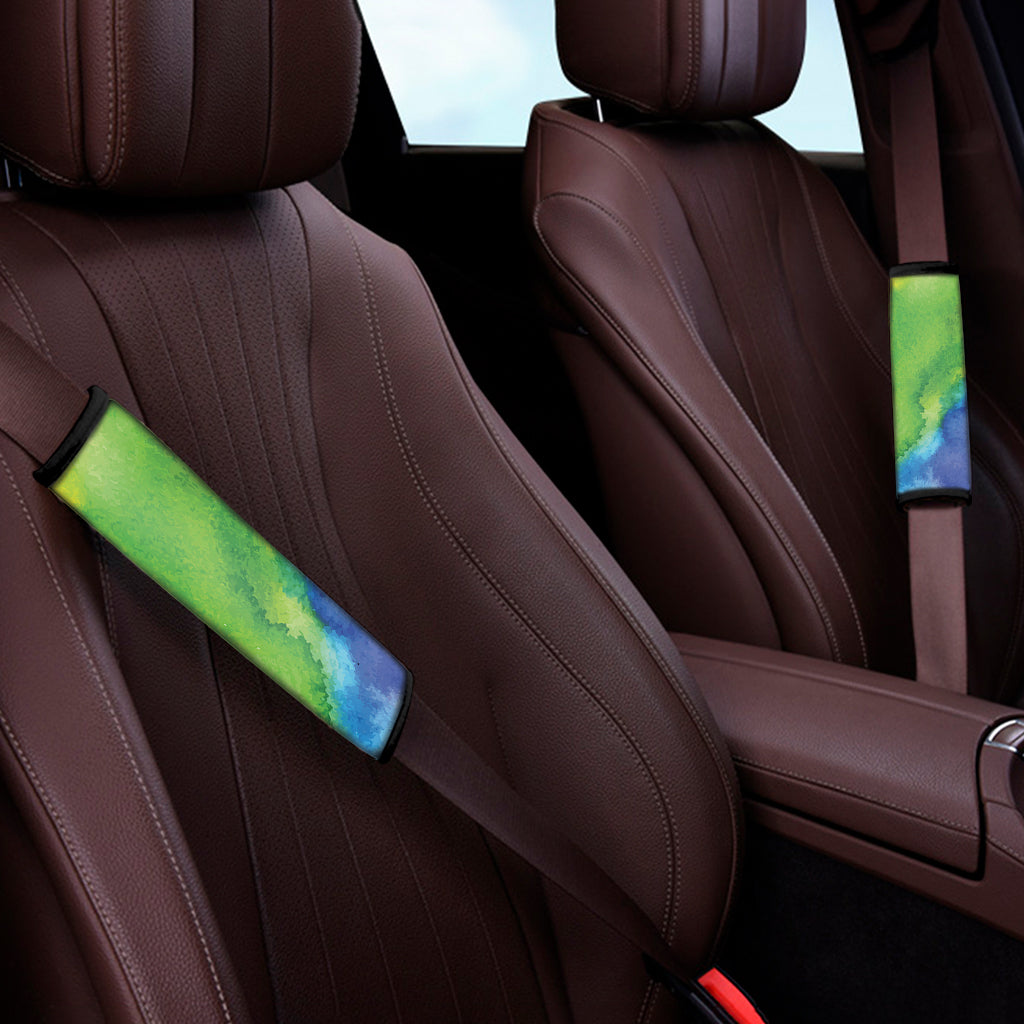 Watercolor Rainbow LGBT Pride Print Car Seat Belt Covers