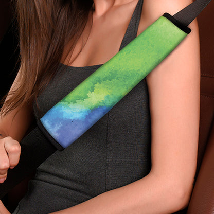 Watercolor Rainbow LGBT Pride Print Car Seat Belt Covers