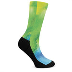 Watercolor Rainbow LGBT Pride Print Crew Socks