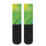 Watercolor Rainbow LGBT Pride Print Crew Socks