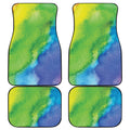 Watercolor Rainbow LGBT Pride Print Front and Back Car Floor Mats