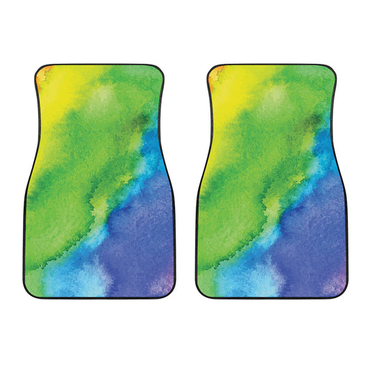 Watercolor Rainbow LGBT Pride Print Front Car Floor Mats
