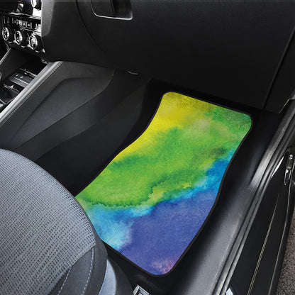 Watercolor Rainbow LGBT Pride Print Front Car Floor Mats