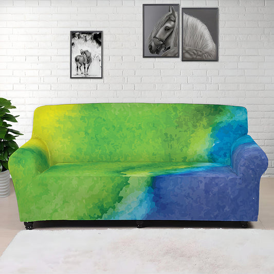 Watercolor Rainbow LGBT Pride Print Sofa Cover
