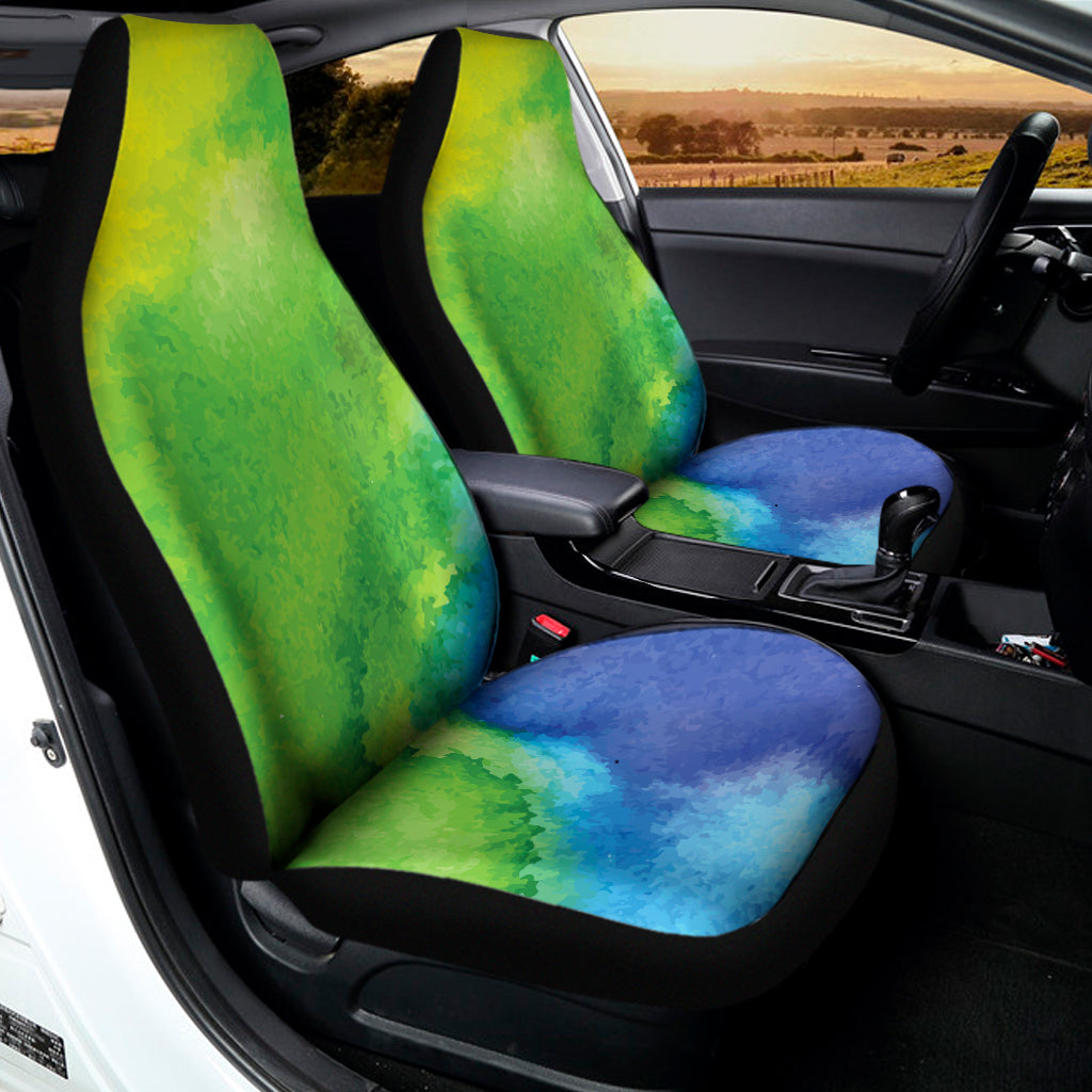 Watercolor Rainbow LGBT Pride Print Universal Fit Car Seat Covers