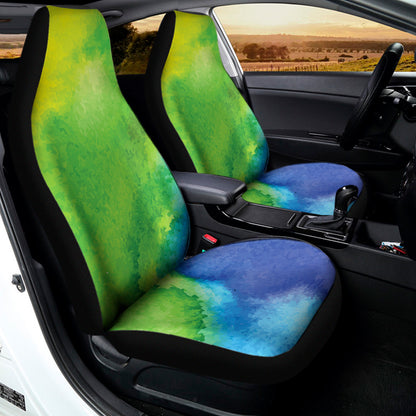 Watercolor Rainbow LGBT Pride Print Universal Fit Car Seat Covers
