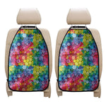 Watercolor Rainbow Pattern Print Car Seat Organizers