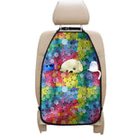 Watercolor Rainbow Pattern Print Car Seat Organizers