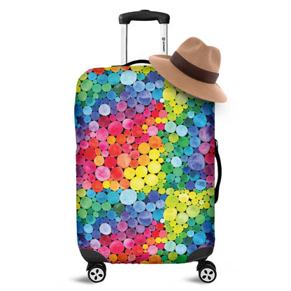 Watercolor Rainbow Pattern Print Luggage Cover