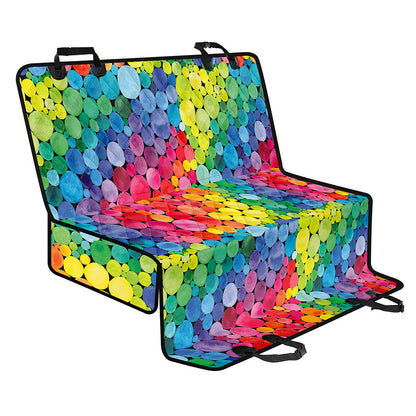 Watercolor Rainbow Pattern Print Pet Car Back Seat Cover