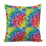 Watercolor Rainbow Pattern Print Pillow Cover