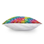 Watercolor Rainbow Pattern Print Pillow Cover