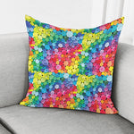 Watercolor Rainbow Pattern Print Pillow Cover