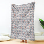 Watercolor Rat Pattern Print Blanket