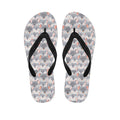 Watercolor Rat Pattern Print Flip Flops