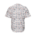 Watercolor Rat Pattern Print Men's Baseball Jersey
