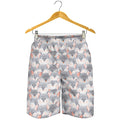Watercolor Rat Pattern Print Men's Shorts