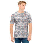 Watercolor Rat Pattern Print Men's T-Shirt