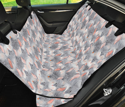 Watercolor Rat Pattern Print Pet Car Back Seat Cover