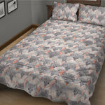 Watercolor Rat Pattern Print Quilt Bed Set