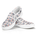 Watercolor Rat Pattern Print White Slip On Sneakers