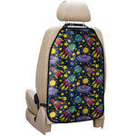 Watercolor Rocket Pattern Print Car Seat Organizers