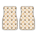Watercolor Rooster Pattern Print Front Car Floor Mats
