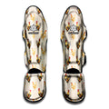 Watercolor Rooster Pattern Print Muay Thai Shin Guards