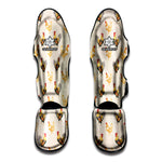 Watercolor Rooster Pattern Print Muay Thai Shin Guard